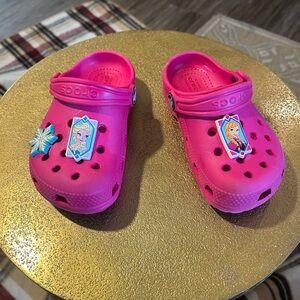 CROCS Kids Pink Water Shoes with Frozen Design